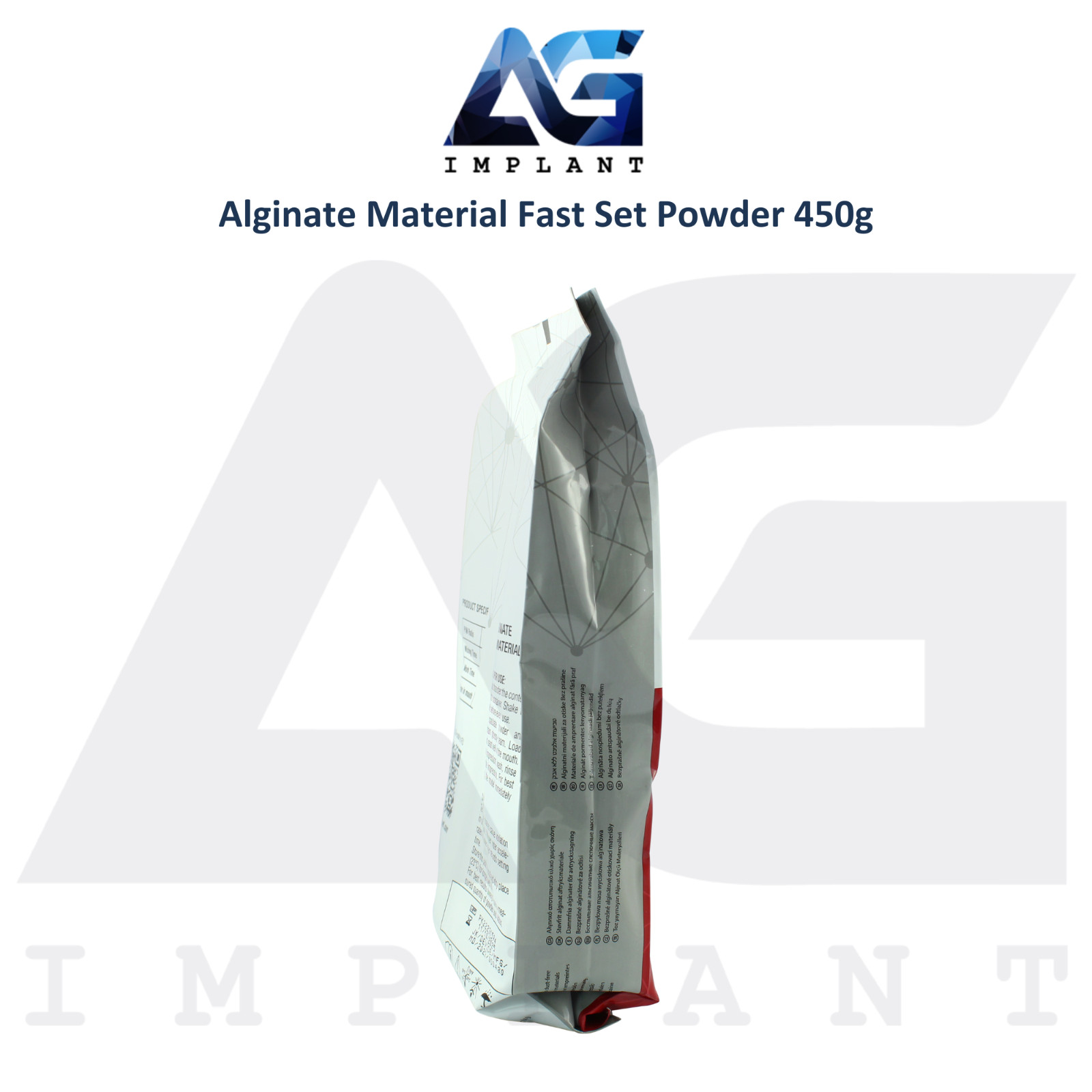 Alginate Material Fast Set Powder 450g Dust Free Dental Impression Molds