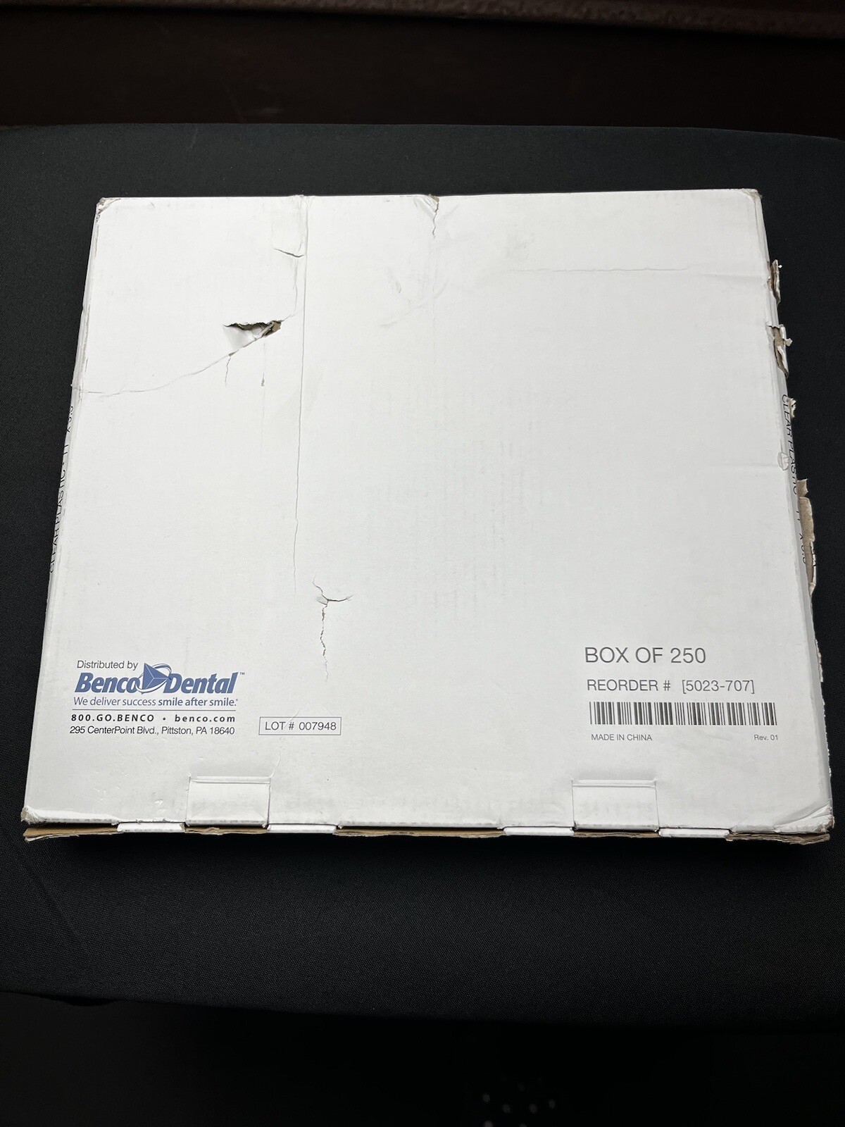 Benco Dental Headrest Covers, Clear Plastic, 11”x9.5”, 250 Count, C20