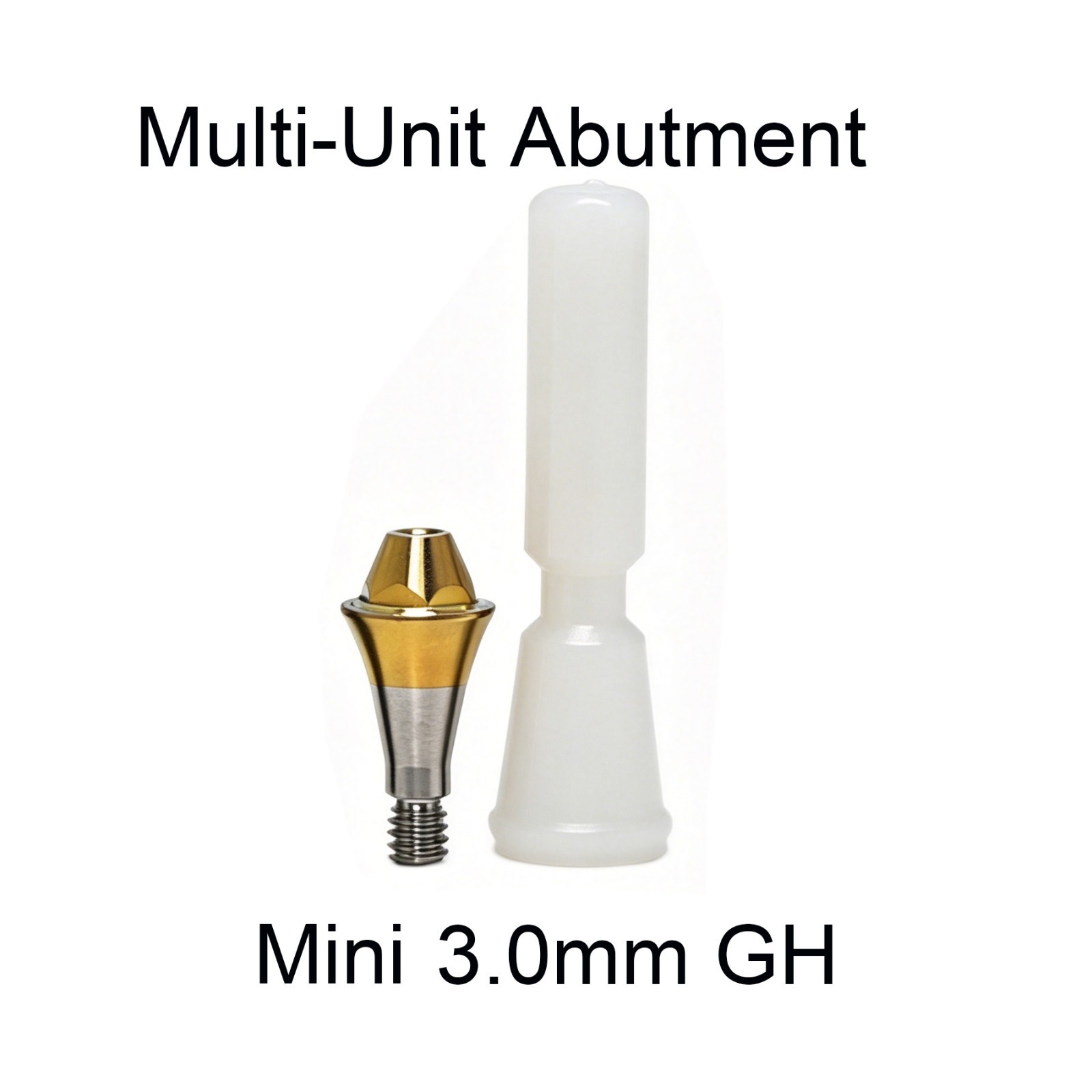Dental Multi unit straight abutment 4.8 Bridge MUA fits Hiossen Oss Mini/Regular