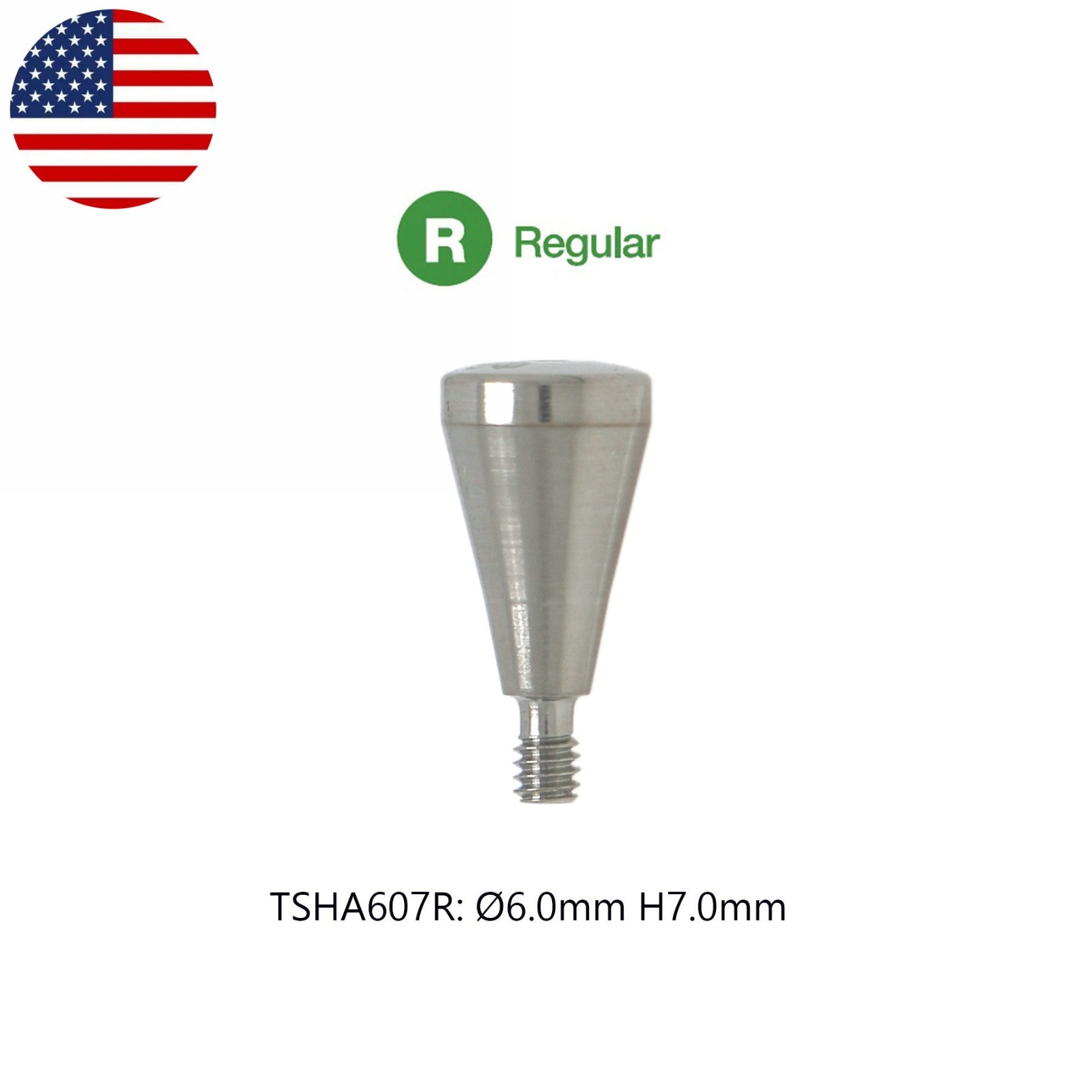 US Regular Dental Healing Abutment Fits Osstem Hiossen ET III SA/Osstem/DIO UF R