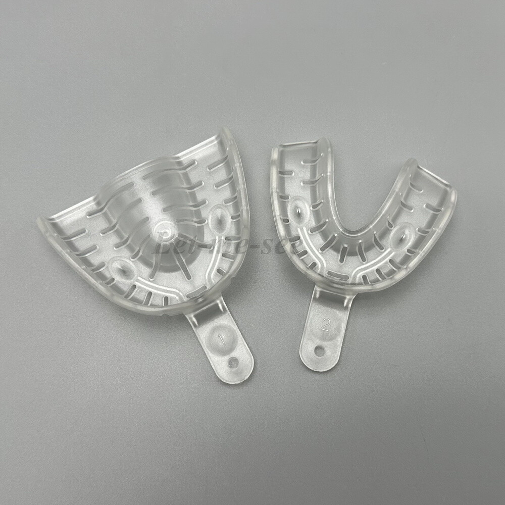 Dental Alginate Impression Trays Clear Autoclave 121°C Large Medium Small