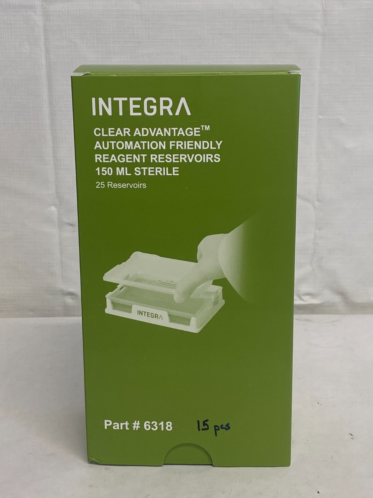 (90) INTEGRA 150mL Clear Advantage Automation Friendly Reagent Reservoirs 6318
