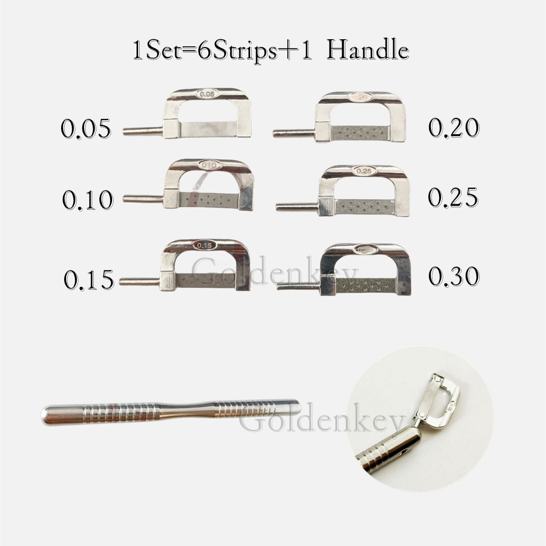 1Set Dental Open Gap Saw Strips Interproximal Enamel Reduction IPR Veneer Strip