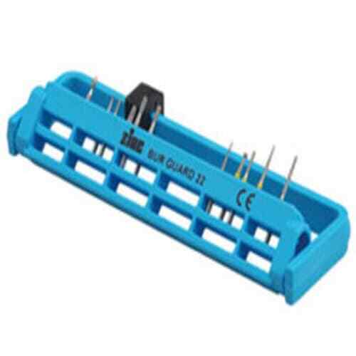 Steri-Bur Guard 22-Hole Bur Holder – Teal, Fits LA, FG and HP Burs