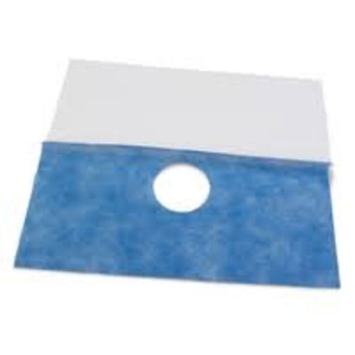 Practicon Sky Blue Disposable Face Drapes with Polypropylene Fabric Lower Half