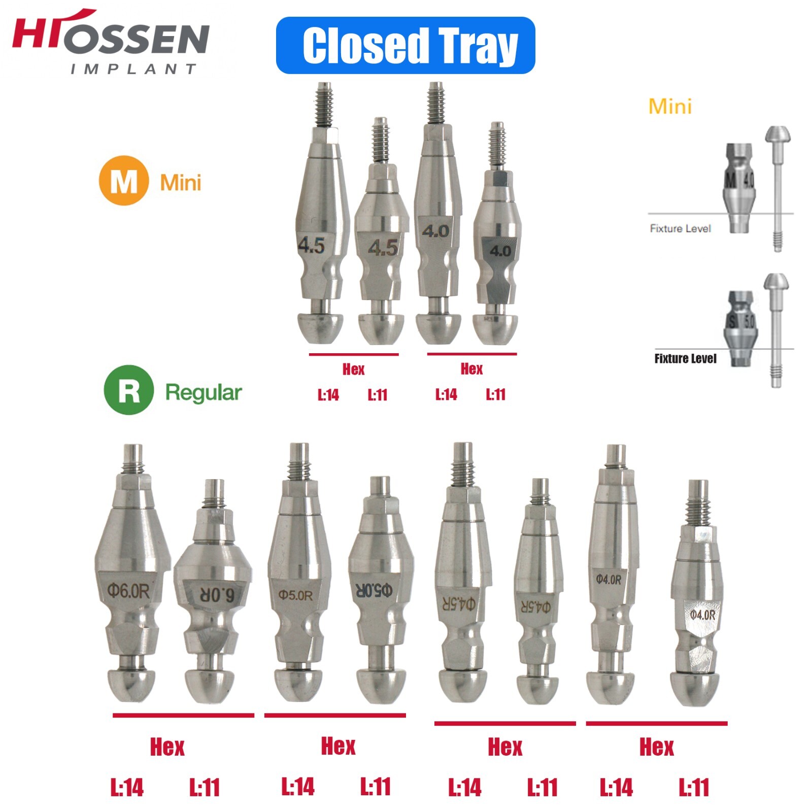 Open/Closed Impression Coping Transfer Analog Scan Body Fits Nobel/ITI/Hiossen
