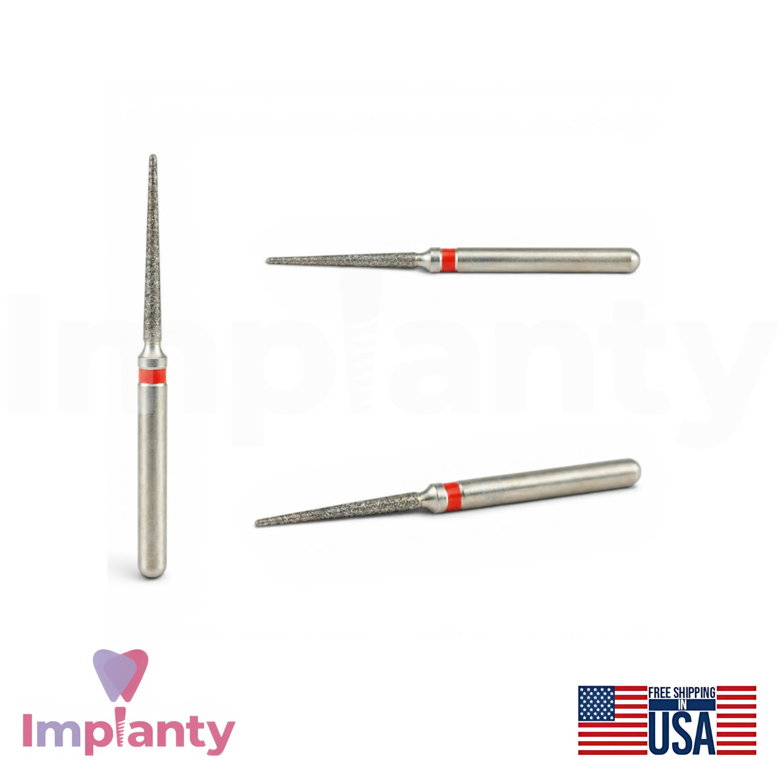 MDT Perio Diamond Coated Burs Kit Plaque Removal Stainless Steel Tool
