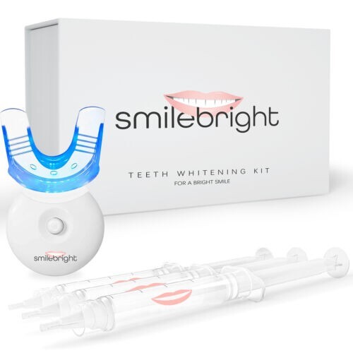 SmileBright 35% Teeth Whitening LIGHT Kit with 3 syringes & bleaching trays