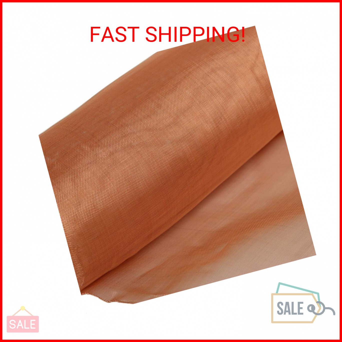 99.9% Pure Copper Wire 40 Mesh- 12.5″ x 38″ Dense Filter Screen Mesh