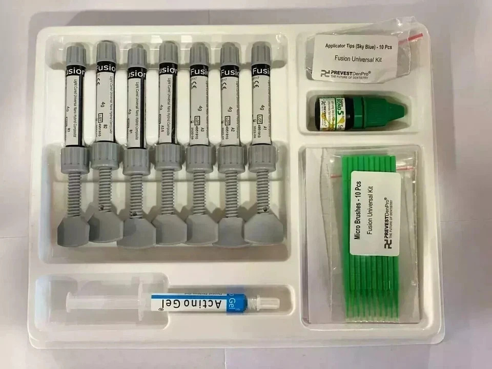 Universal Prevest Nano Hybrid Composite kit Fusion 7 X 4 GMS DENTAL