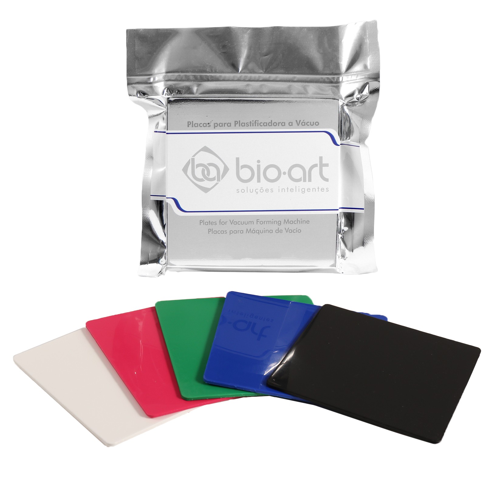 5/Pk Bio-Art Thermoforming Sheet Soft 3,0mm / 0,12” EVA Square Mixed Colors 5