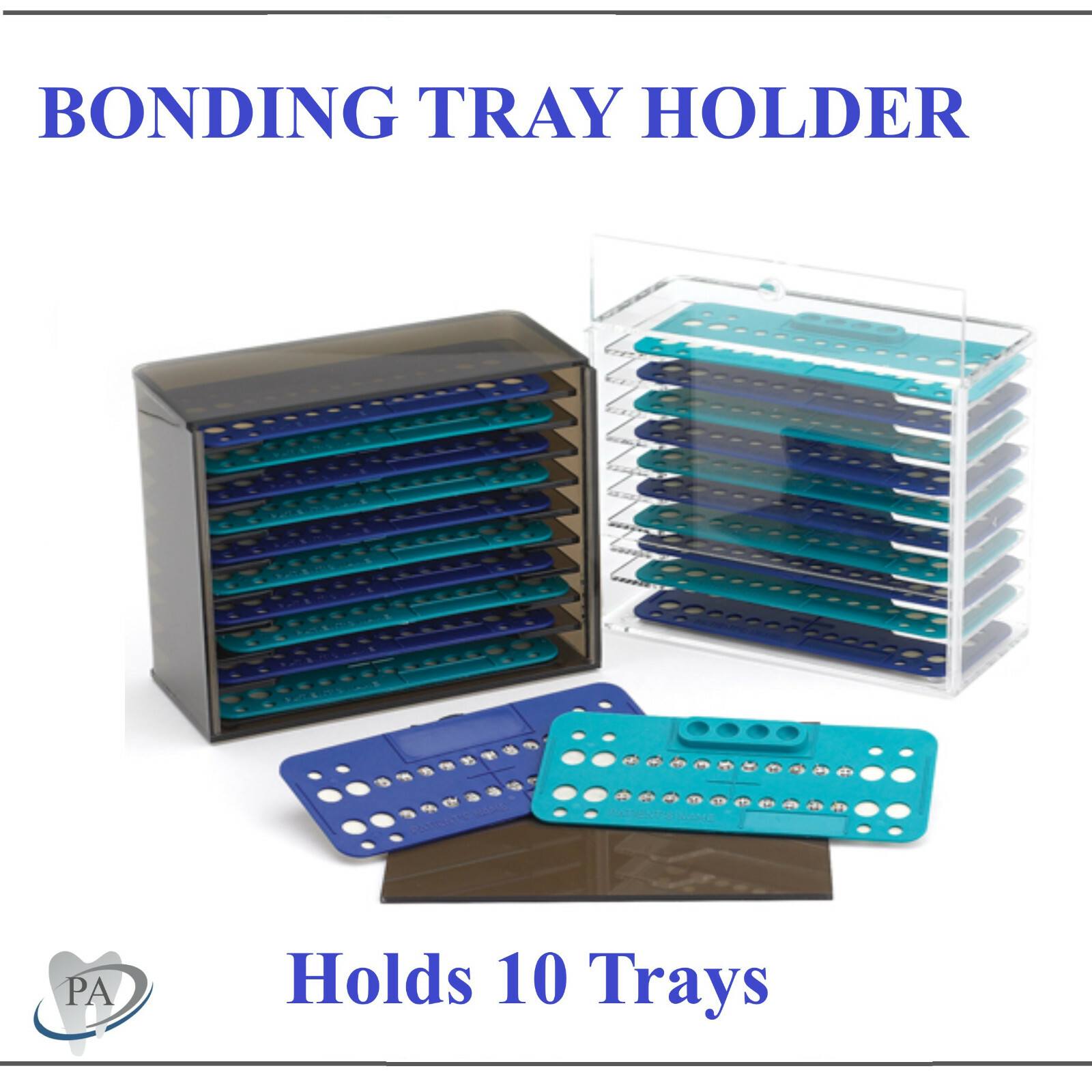Dental Orthodontic Bracket Trays Rack – Ortho Bracket Trays Holder, Capacity 10
