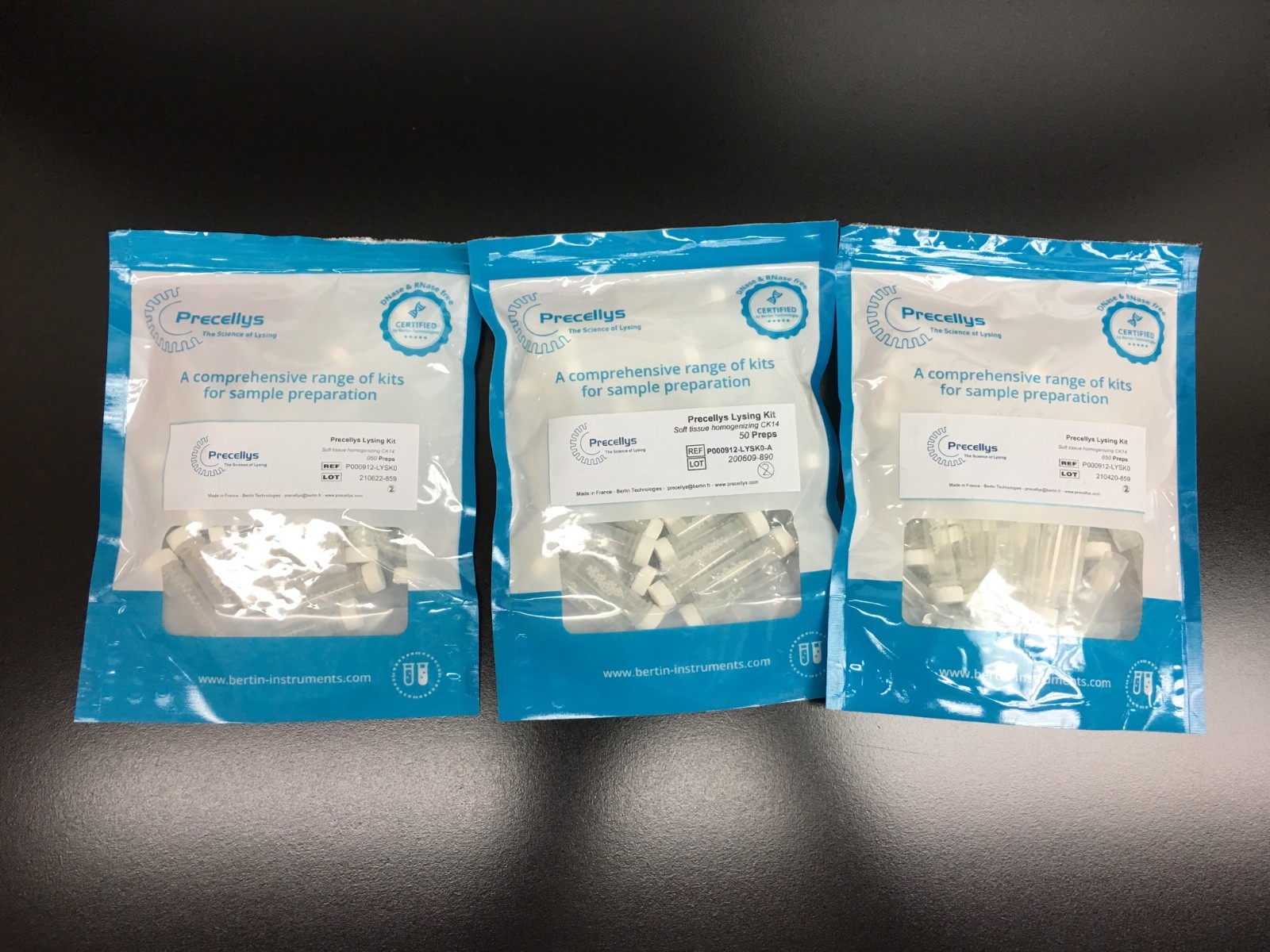 Precellys REF P000912-LYSK0-A Lysing Kit Soft Tissue Homogenizing CK14 Lot 3 PKS