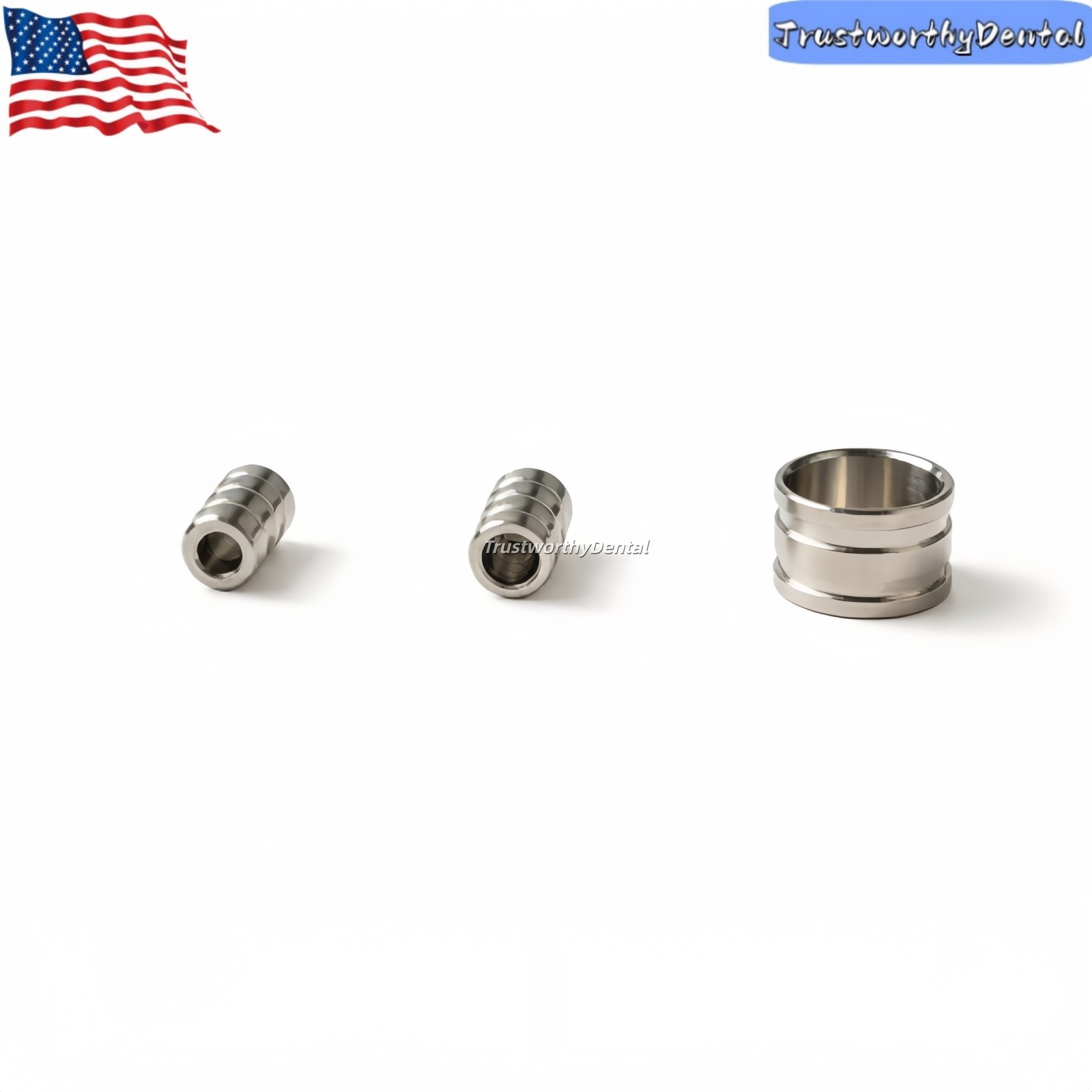 USA Dental Implant Guide Sleeve Kit – 3 Sizes Universal Drill Guide Depth 3shape