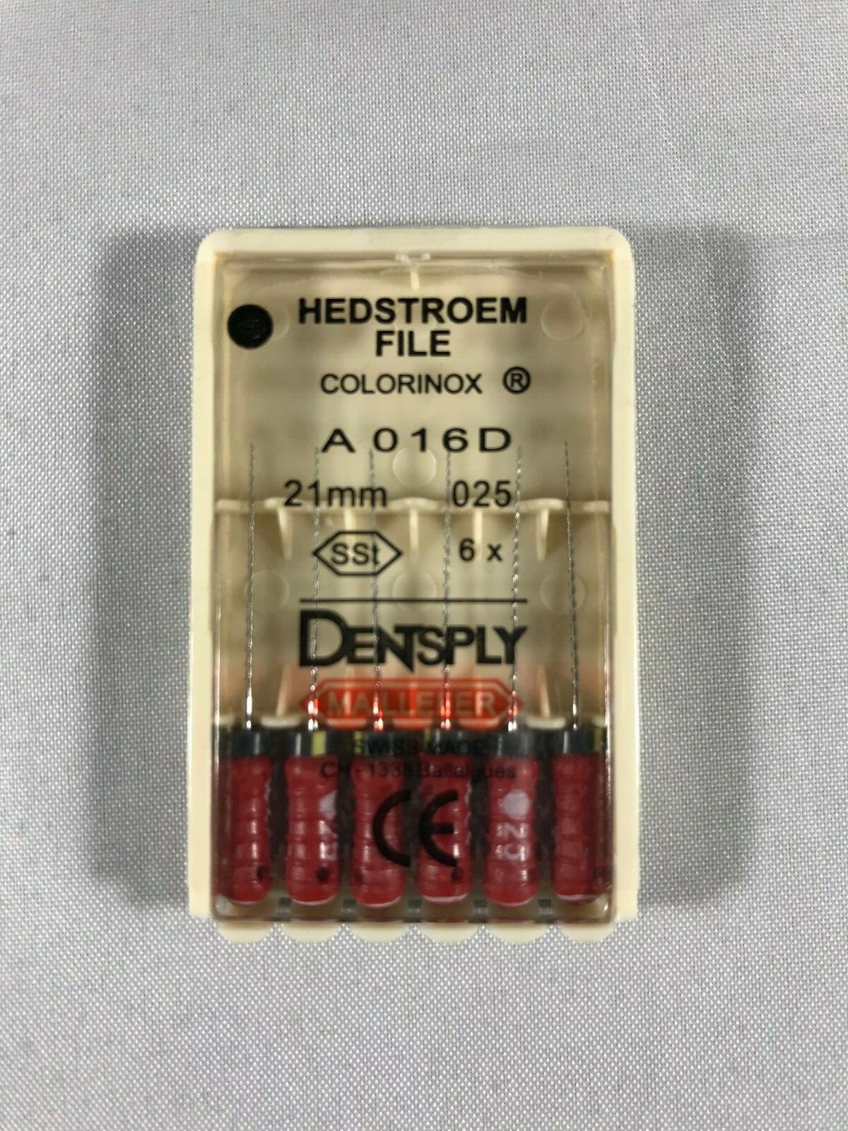 Dentsply Maillefer H-file Endodontic stainless steel 21mm All sizes 60 files/pk