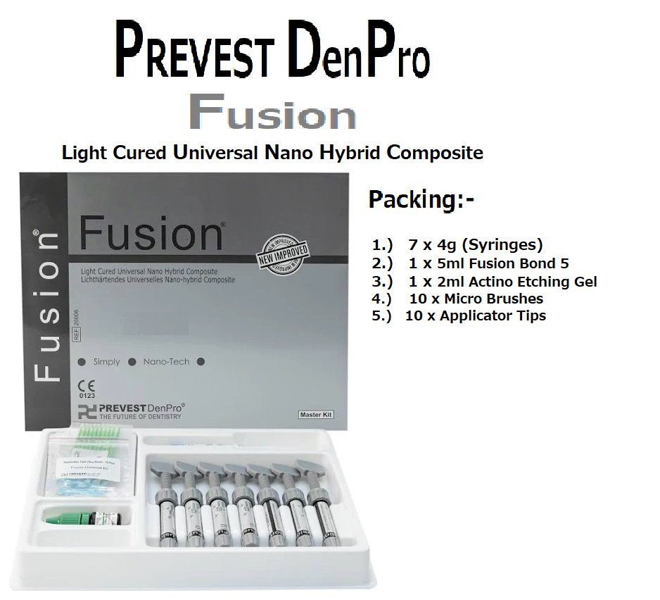 Prevest DenPro Fusion Universal Kit Dental Nano Resin Composite Kit (Free Ship)