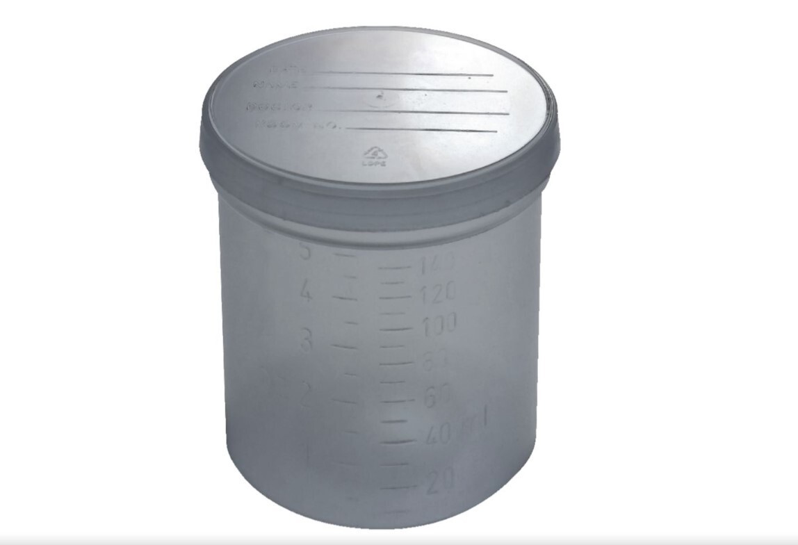 8oz Specimen Containers, PP, Sterile, Individually Wrapped