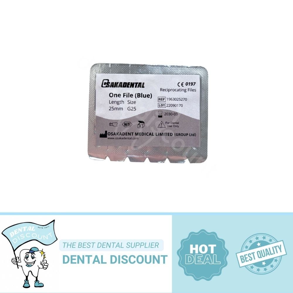 Dental Blue almost like(Reciproc)Endo NiTi Root Canal Files Rotary 25mm R25 6pcs