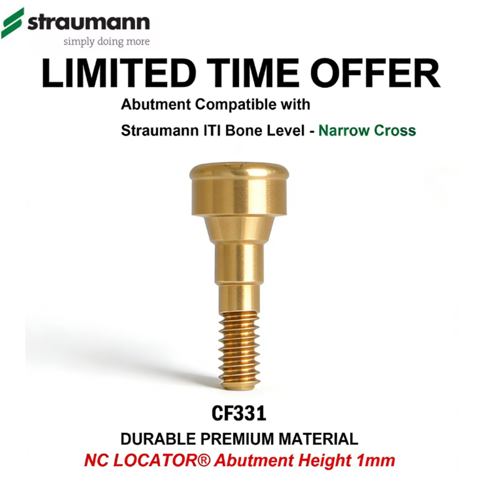 Locator Abutment Fit Straumann Bone Level Compatible Zest Locator Legacy Anchor