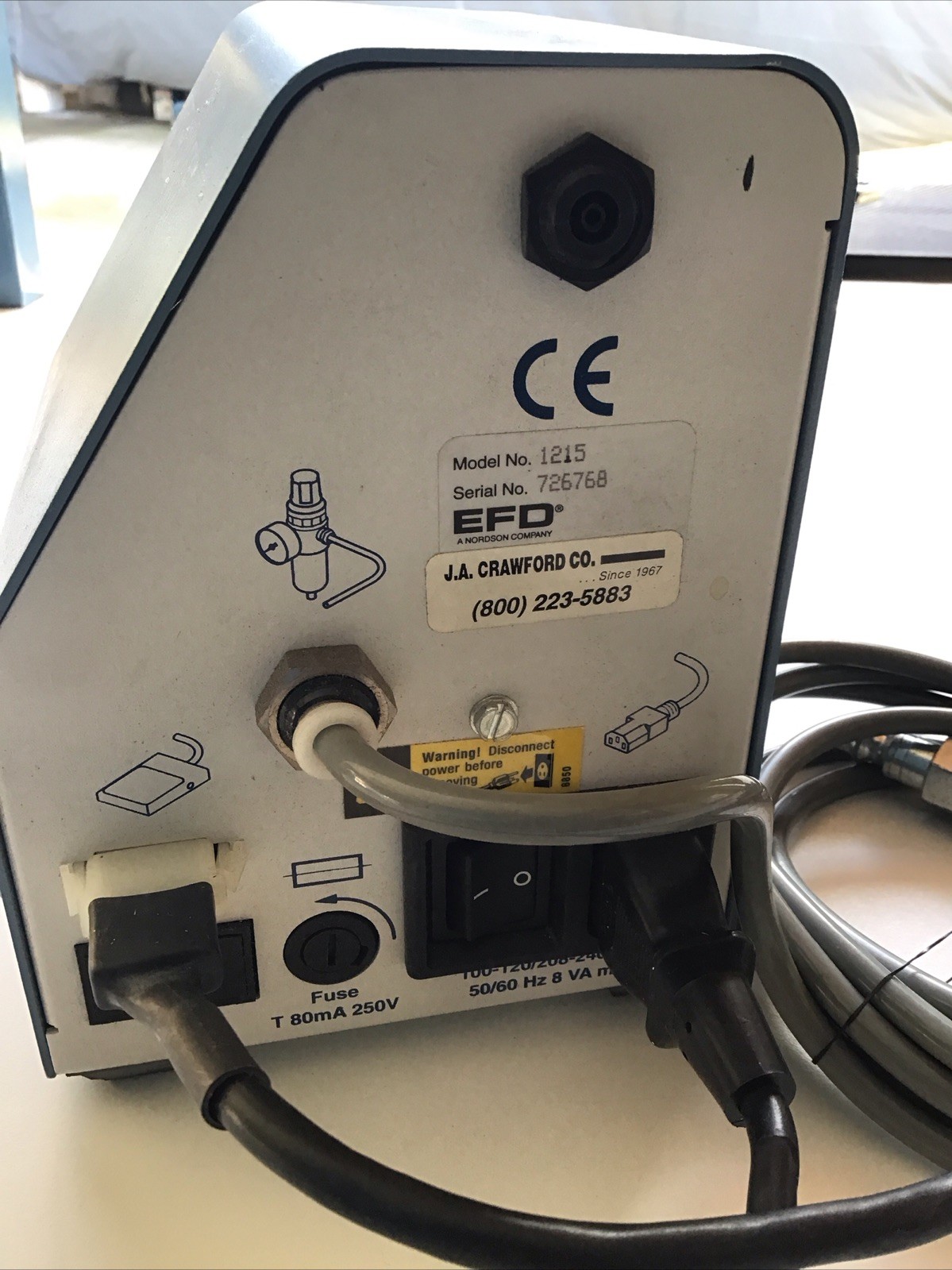 EFD 1250 Ultra saver Liquid Dispenser With Foot Pedal SOLD AS IS FOR PARTS 4-1