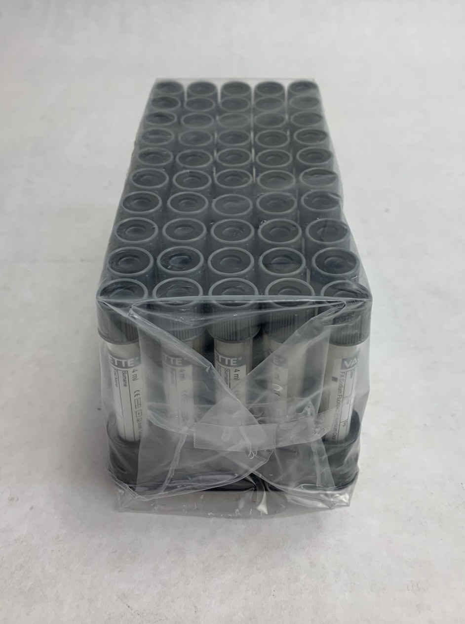 Vacuette 454297 4ml FX Sodium Flouride / Potassium Oxalate 50pcs Tubes – Empty