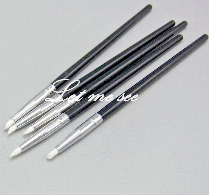 Dental Composite Resin Veneer Cement Porcelain Brushes Silicone Brush Pen White