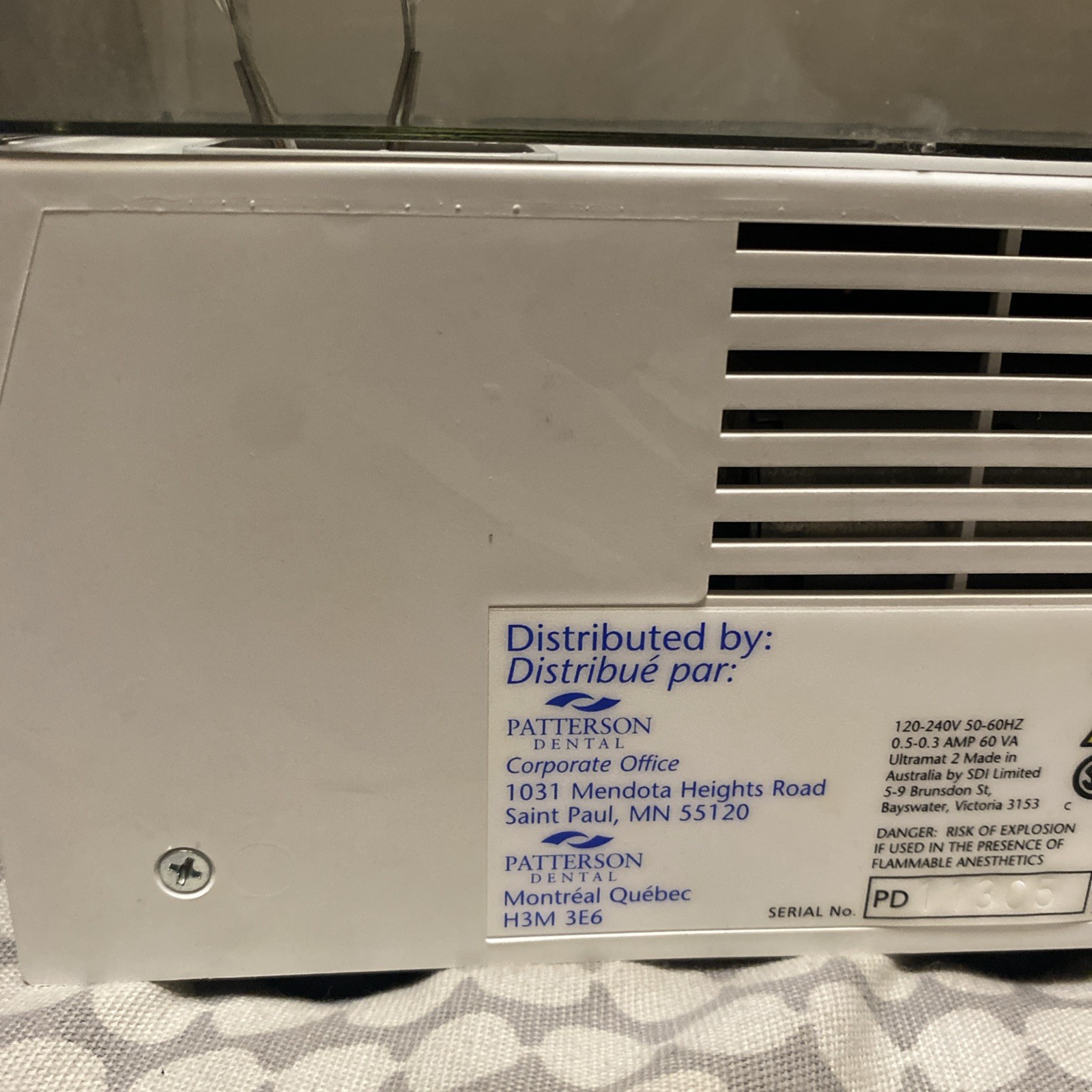 Patterson Dental Supply, Inc. Amalgamator, UltraMat 2 For Parts