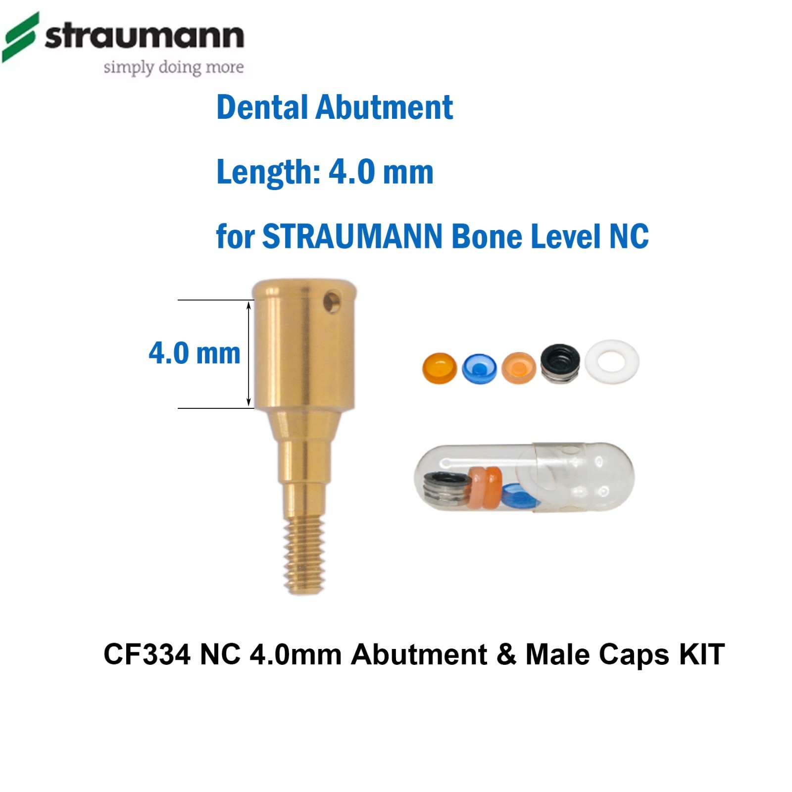 Fit Straumann Bone Level NC Locator Classic Overdenture Abutment Narrow Cross
