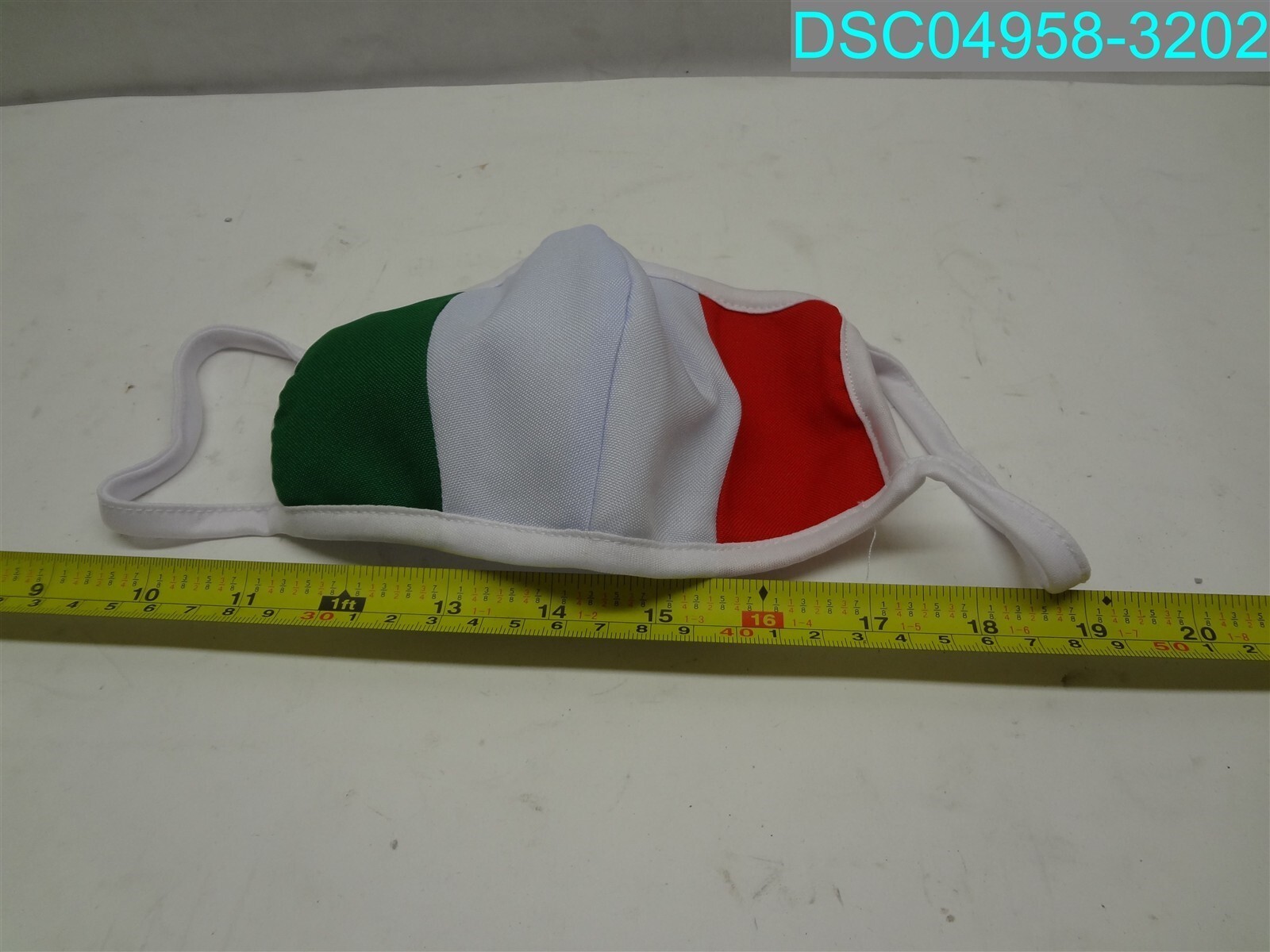 QTY=390: Italy Flag Fabric Face Mask
