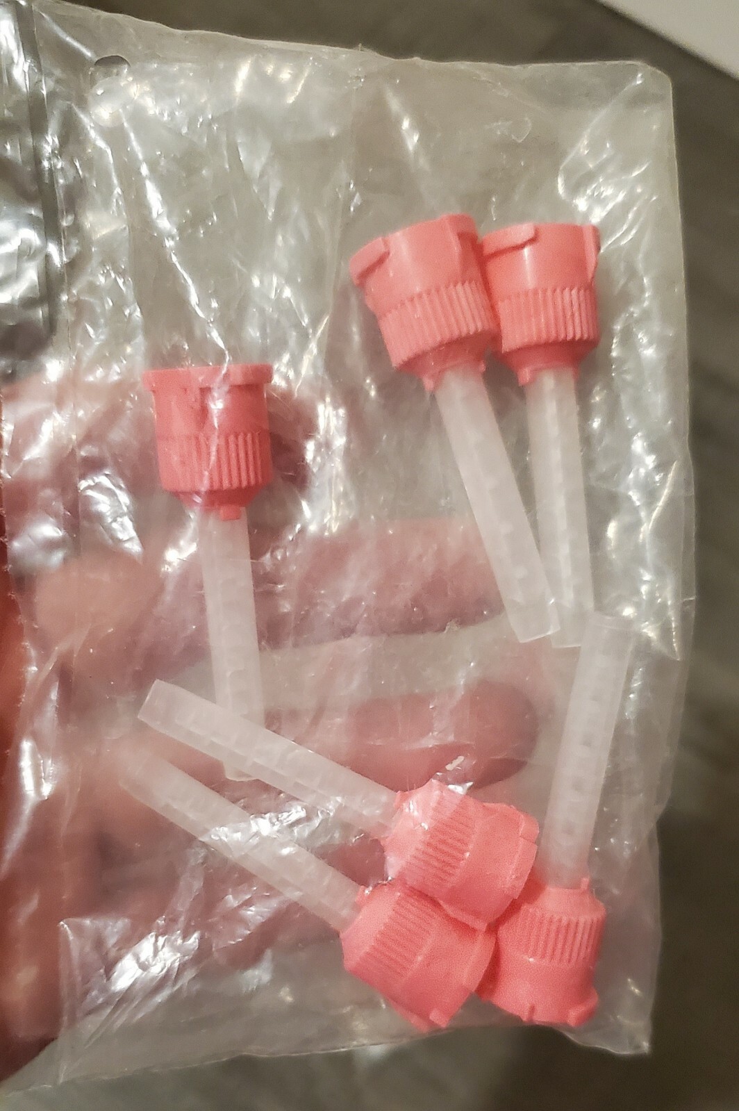 18 Dental HP Pink Mixing Tips Impression Heavy Body Disposable w/ 11 Clear Tips