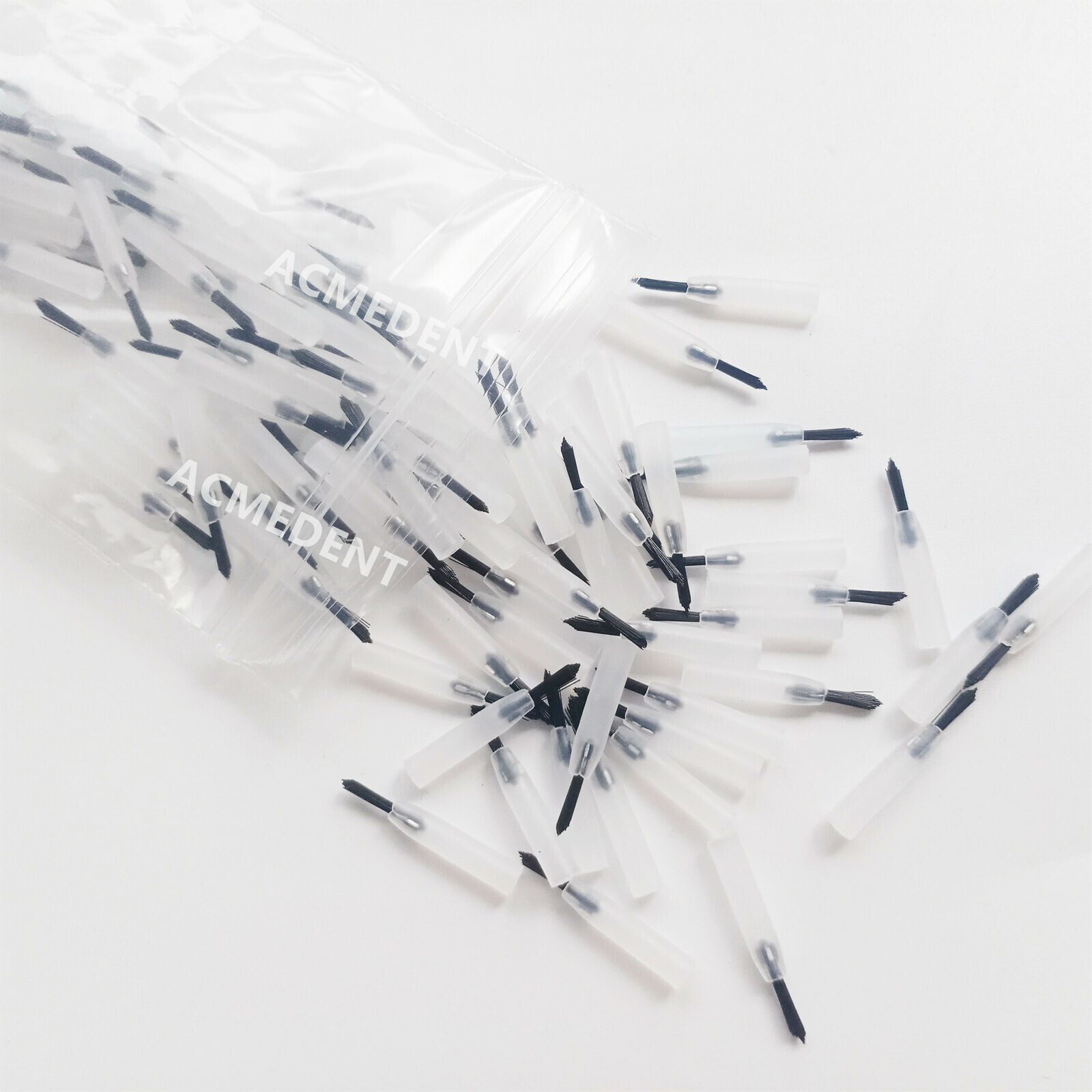 Dental Micro Brushes Composite Resin Disposable Mini Applicator Brush Tip Handle