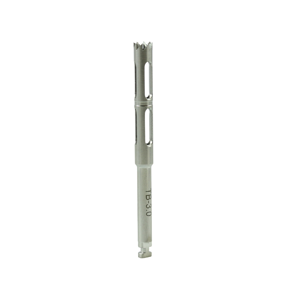 Dental Surg Trephine Bur Ø3.0 Fixture Removal Exposure B0ne Grft Stainless Steel