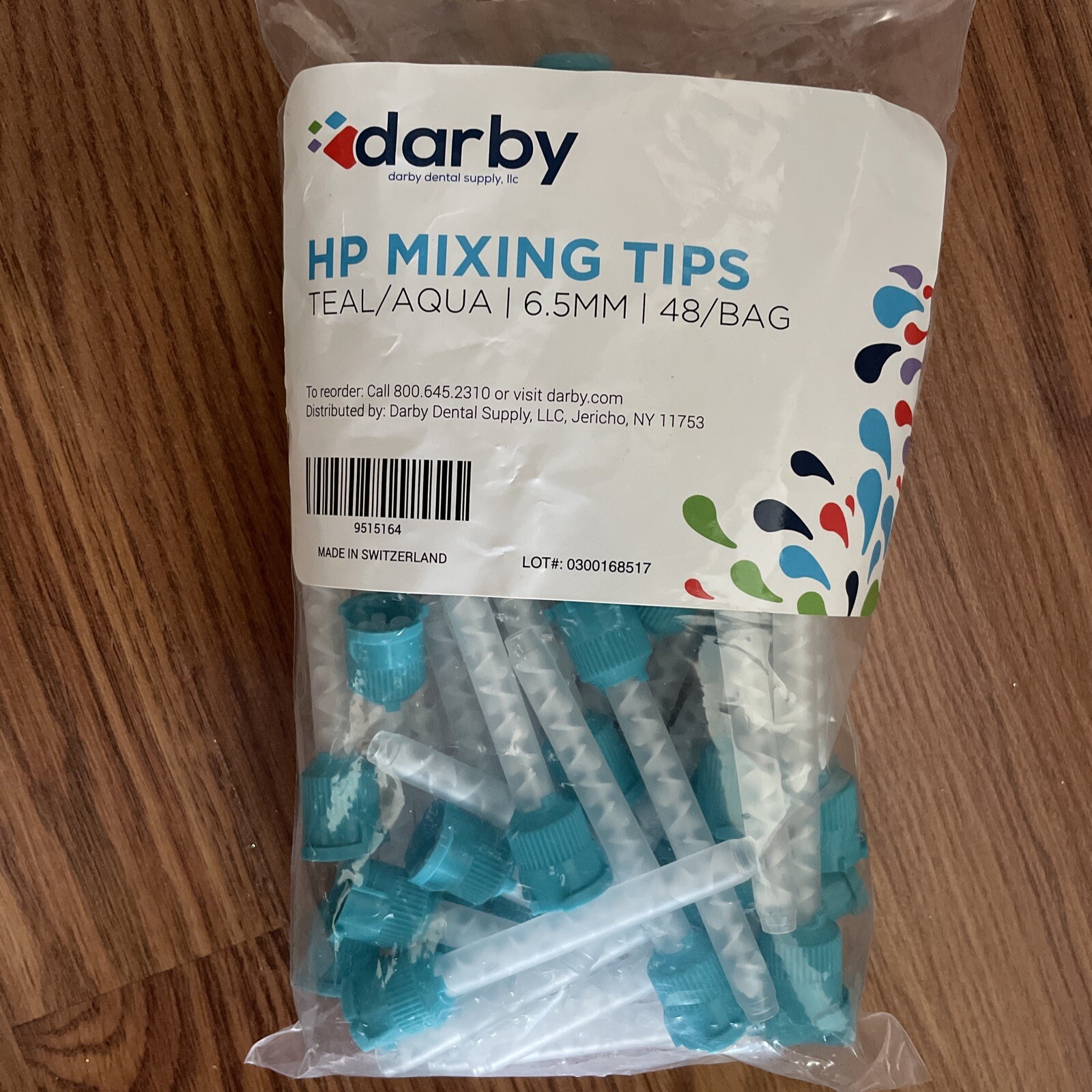 Dental HP Blue /TEAL Mixing Tips 6.5 mm Impression Heavy Body 48/bag