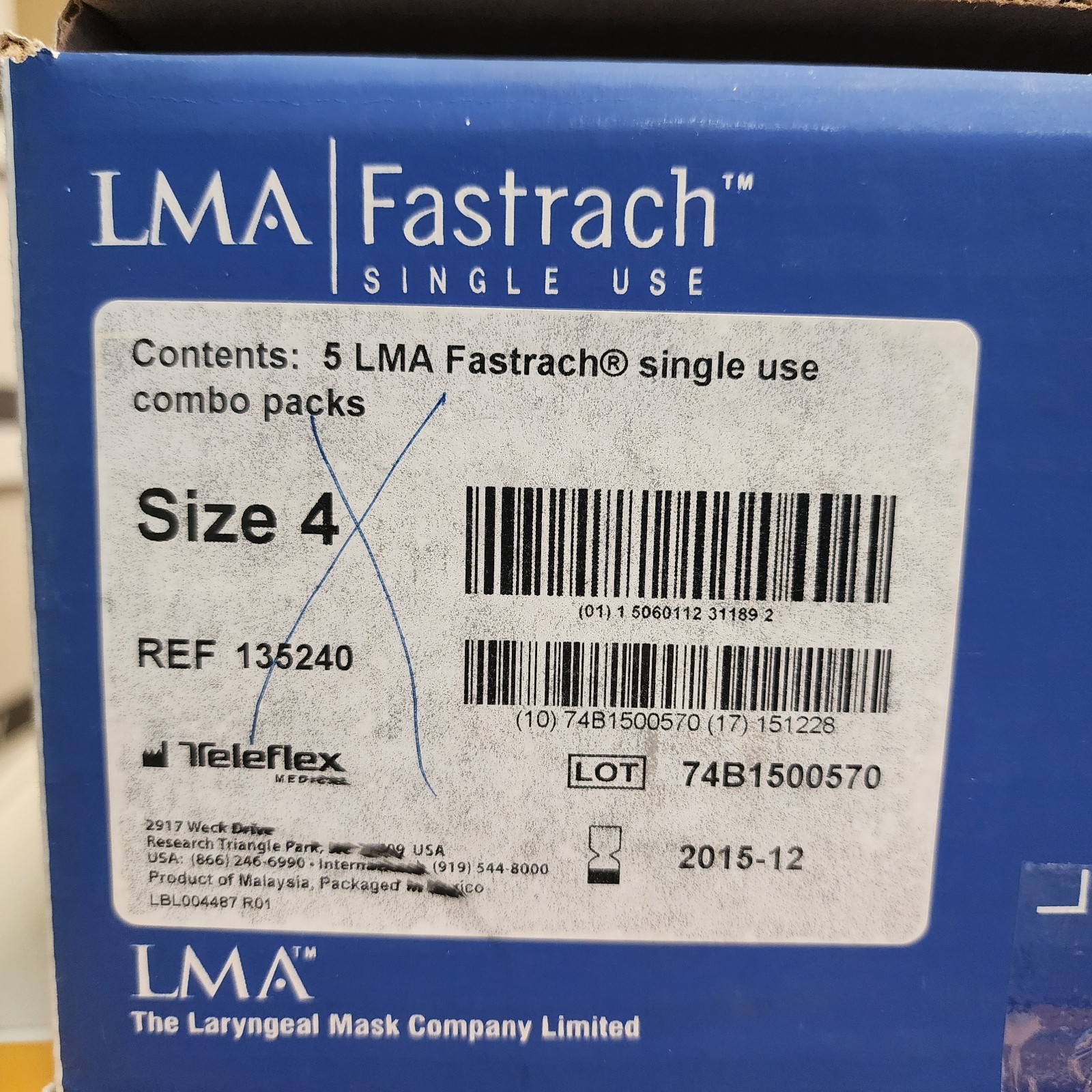 LMA 135240 Fastrach Combo Pack, Size 4 – Box of 5