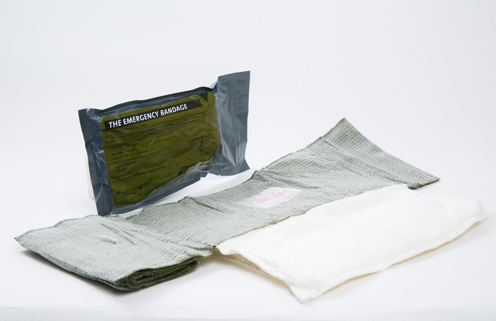 8″ /12″ Israeli Multi Bandage with Moisture Seal (Abdominal Wounds / Amputation)