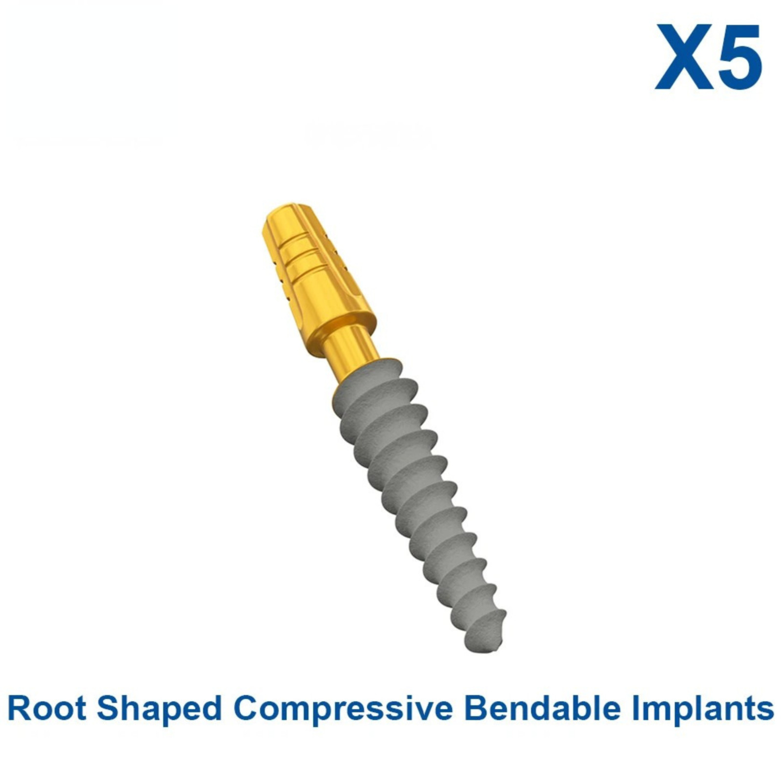5x R00t Shaped Fixture Compressive 15° Bendable Adapter Head One-Piece RBM