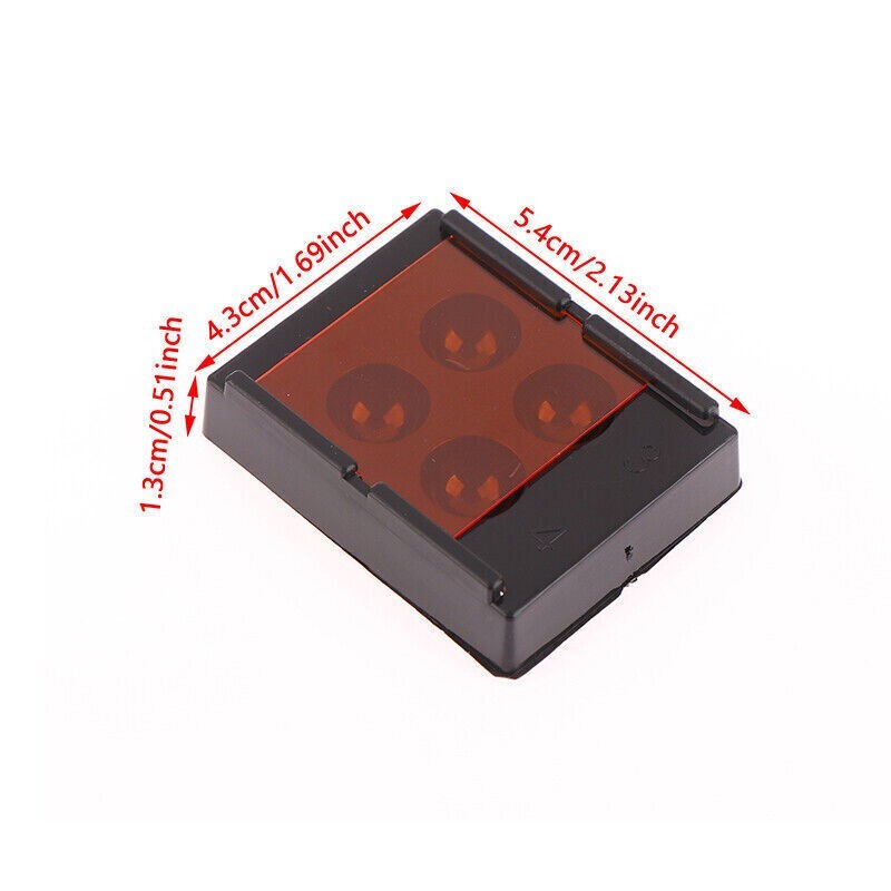 Dental Veneer Storage Box Teeth Patch Shading Light Retainer Molar Box 4 Holes