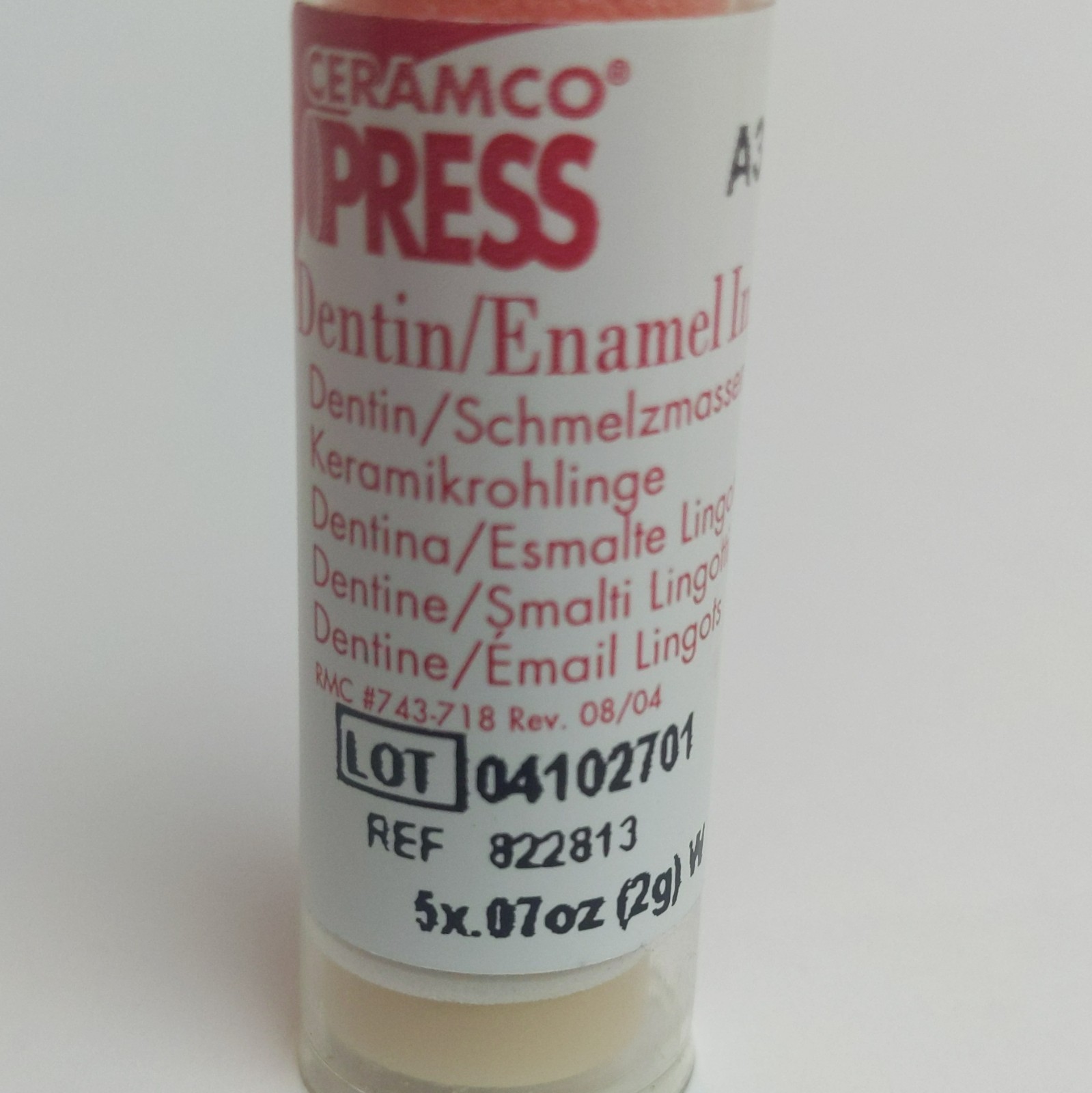 Ceramco Press Dentin/Enamel Ingots for Dental Lab – A3 – 5 pieces