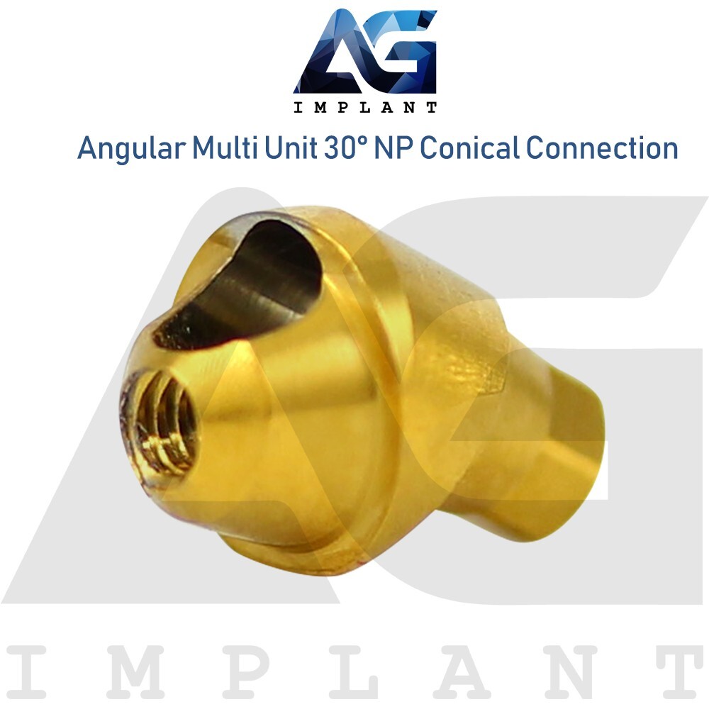 10Angular Multi Unit Prosthetic System 30°Conical Connection NP With Screw 1.6mm