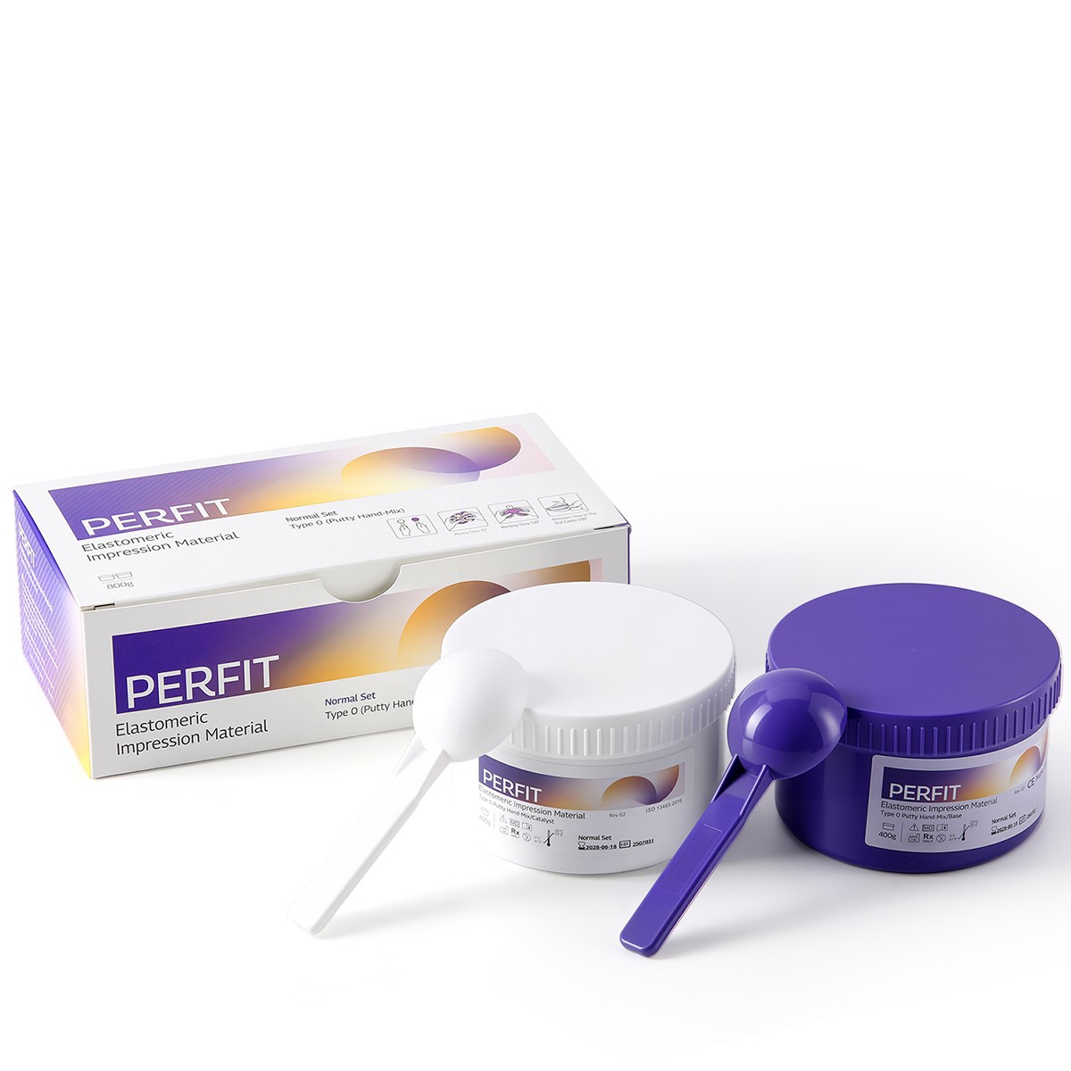 Dental Fast /Regular Set PVS VPS Impression Material Putty Base+ Putty Catalyst
