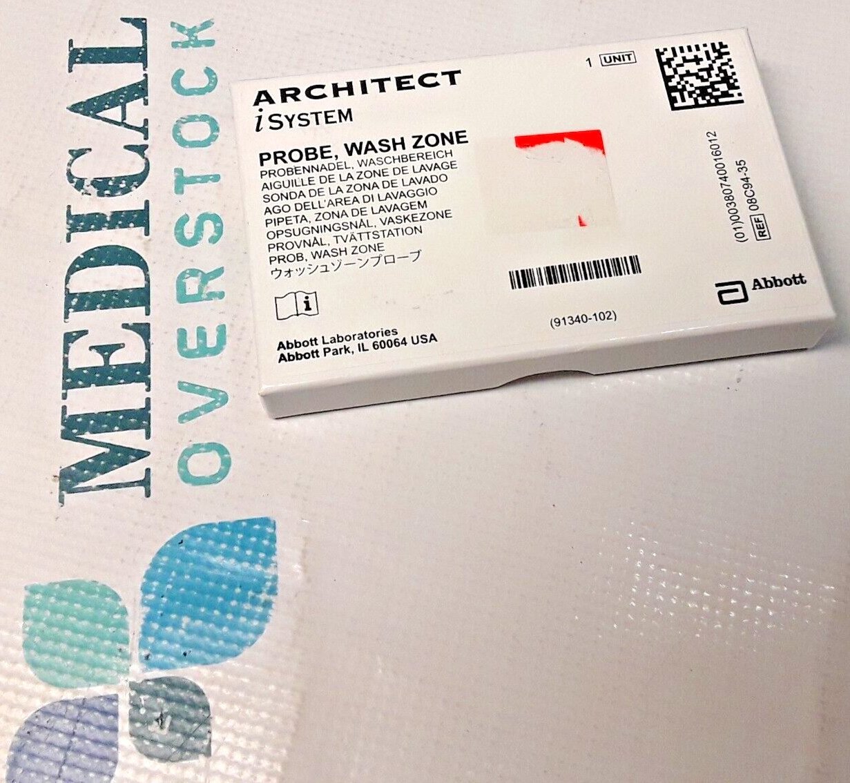 08C94-35 – ABBOTT ARCHITECT iSYSTEMS – PROBE, WASH ZONE – SEALED – NEW