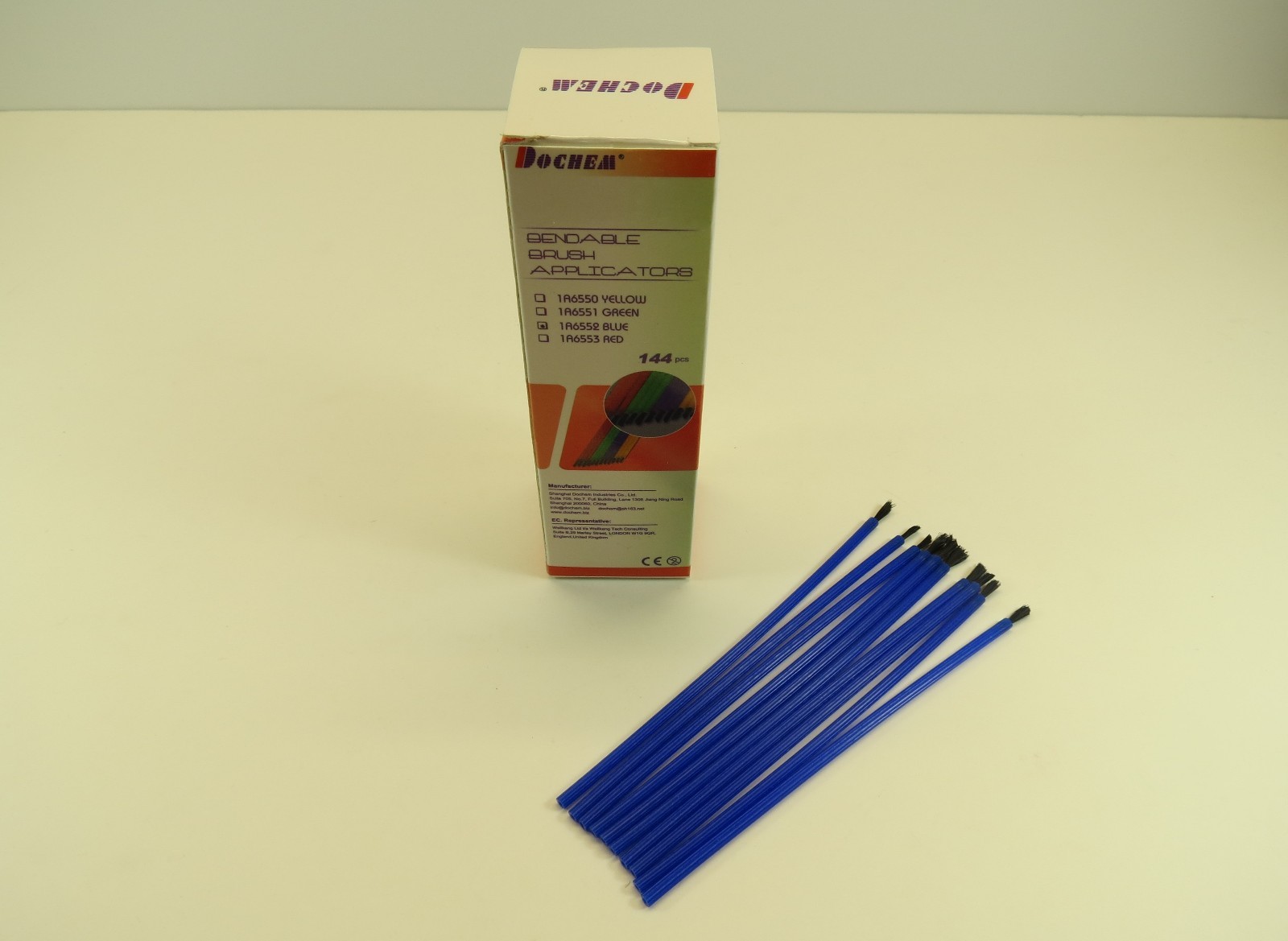 Dental Brush Applicators Bonding Blue Set / 144 Pcs DOCHEM