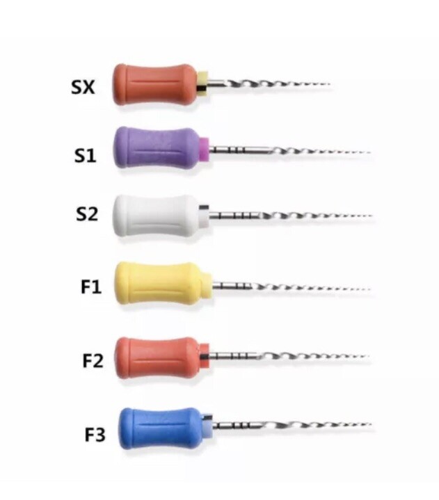 Hand Use Dental Dentsply ProTaper Universal NiTi Files SX-F3 21mm-25mm and SX-19
