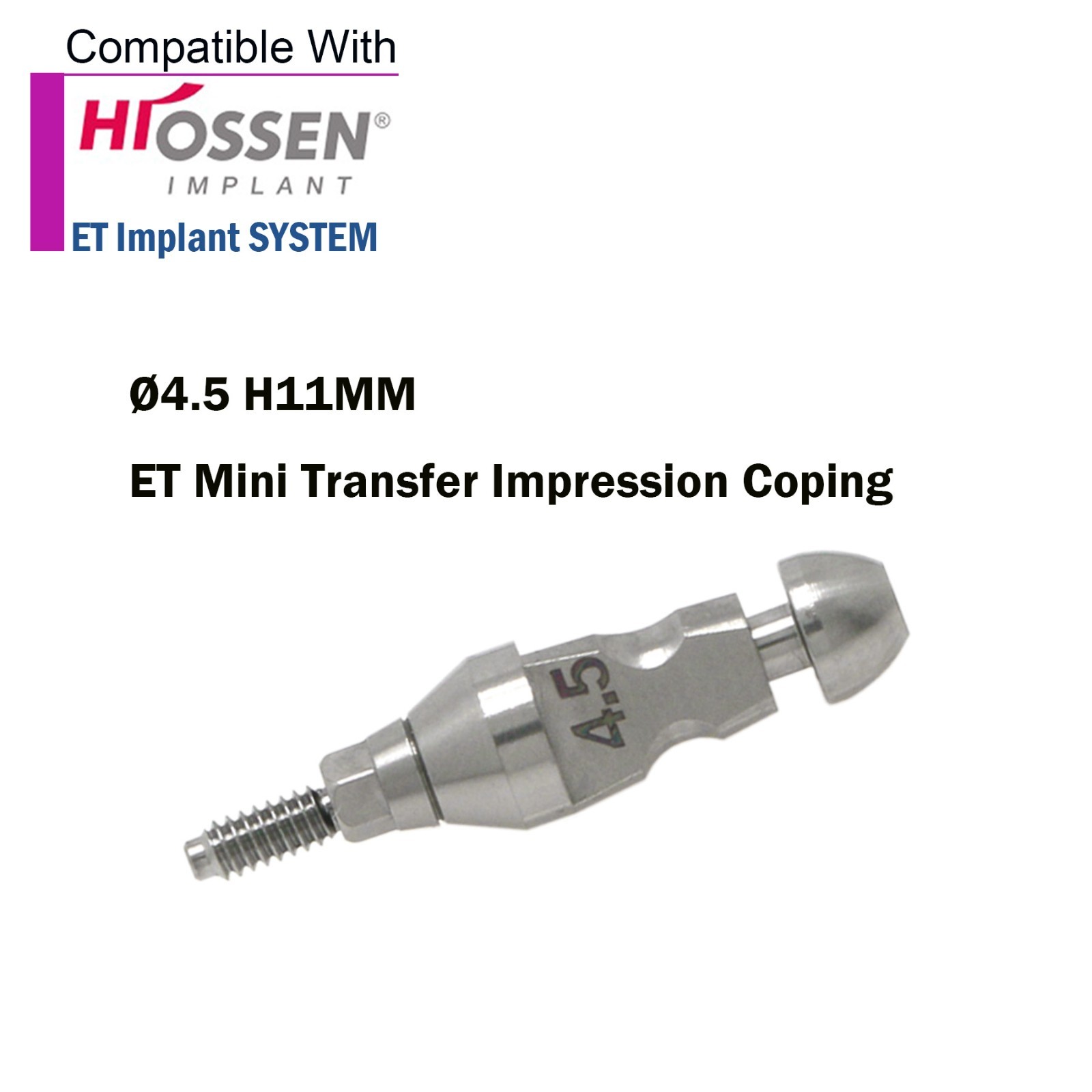 US Implant Impression Coping Closed Tray Transfer Compatible Osstem Hiossen M/R