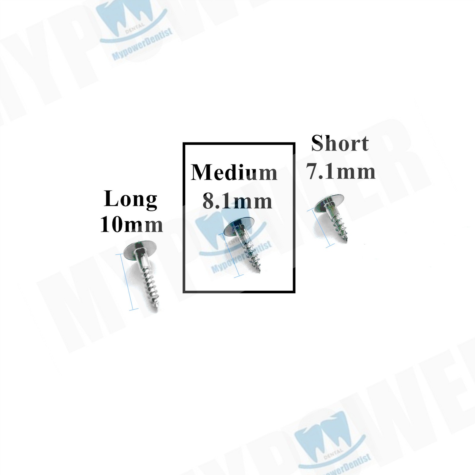 Dental Pilot Drill Bone Screw GBR Tent Screws Insertion Tacks Socket 1.0/1.2