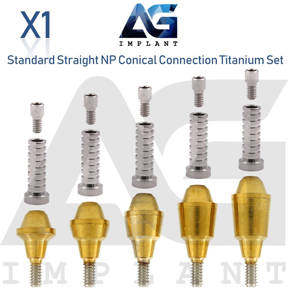 Standard Multi Unit Prosthetic System Conical Connection RP Titanium Set