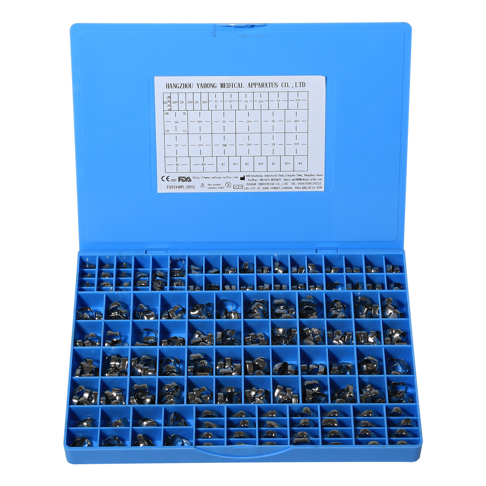 10 Sets Dental Prewelded Sgl Tube Roth.022 1st Molar with Bands Convertible CE