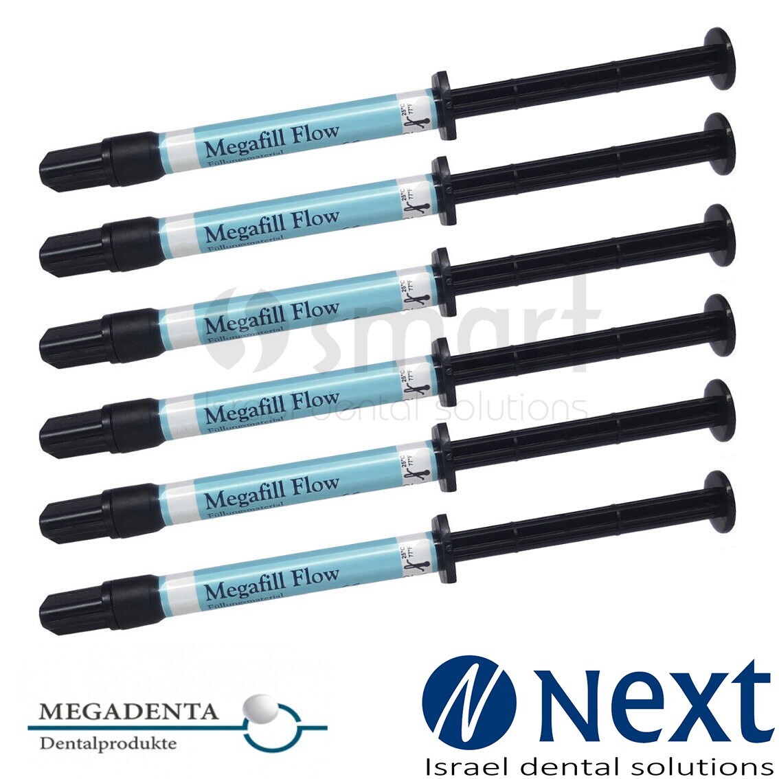 Lot X 6 Dental Flowable Light Cure Microhybrid Composite MEGADENTA Germany Flow