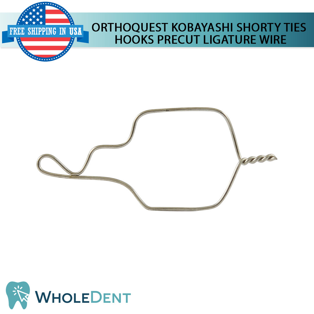 Orthodontic Dental Kobayashi PreCut Preformed Ligature Wire Hook OrthoQuest