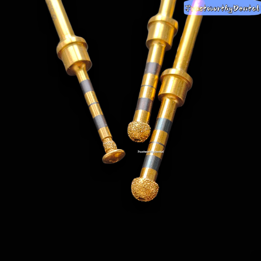 Dental Implant Sinus Lift Drills Diamond Coated Lateral Reamer Bur Golden